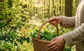 zberanie medvedieho cesnaku