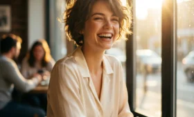 žena s krátkymi vlasmi