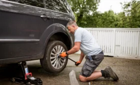 výmena pneumatiky doma