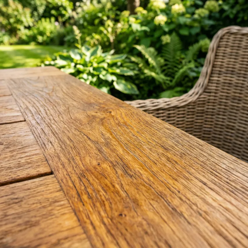 drevený záhradný nábytok