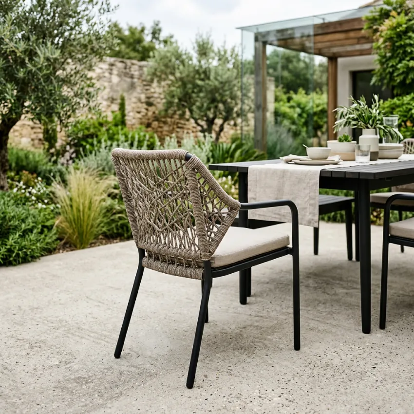 hliníkový záhradný nábytok