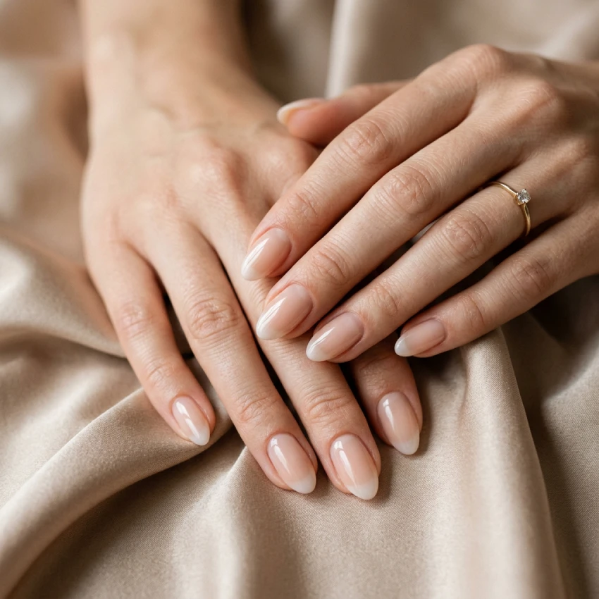 skrytá francúzska manikúra