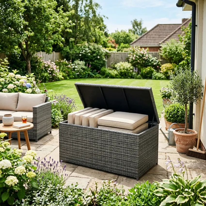 záhradný ratanový box