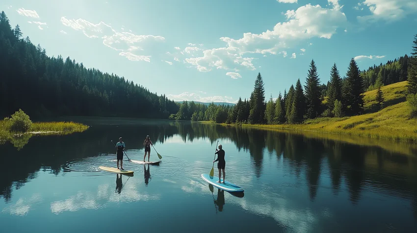 paddleboardy na vode