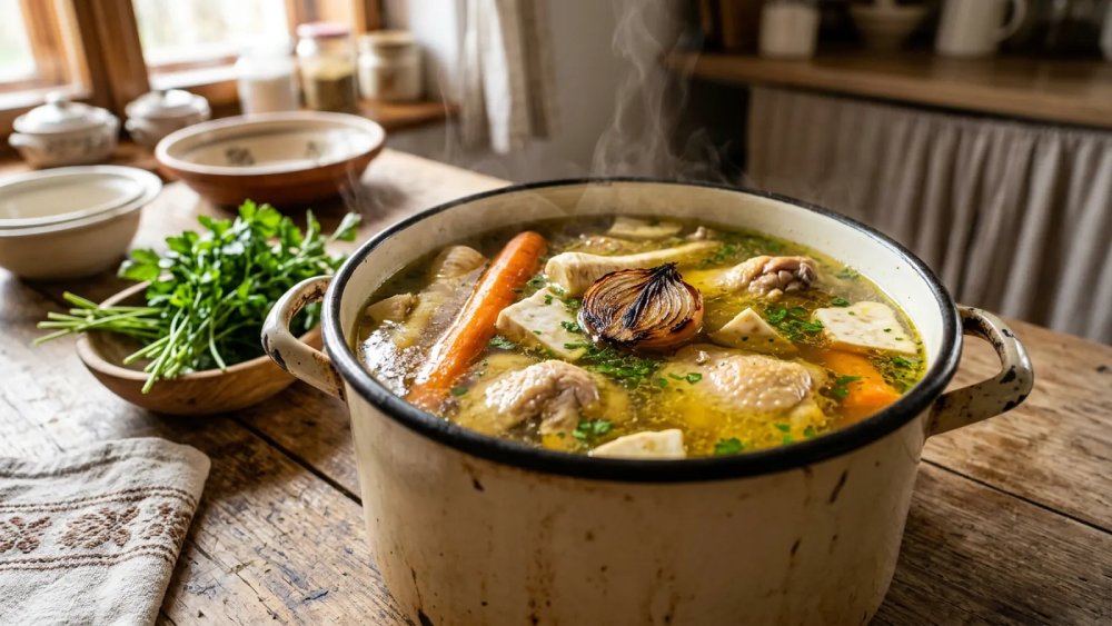 recept na slepačí vývar